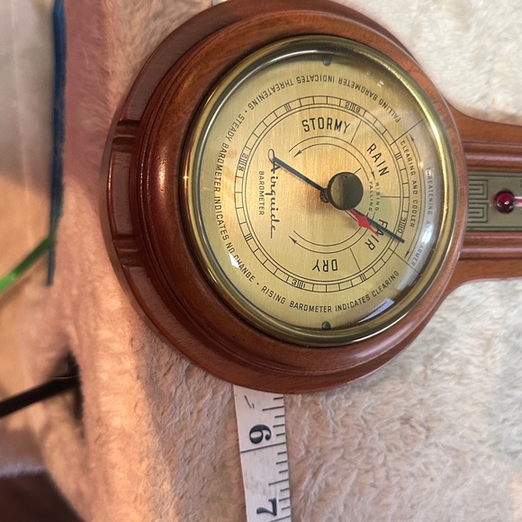 Vintage AIRGUIDE Barometer and Thermometer Weather-station (EUC) - Picture 9 of 11